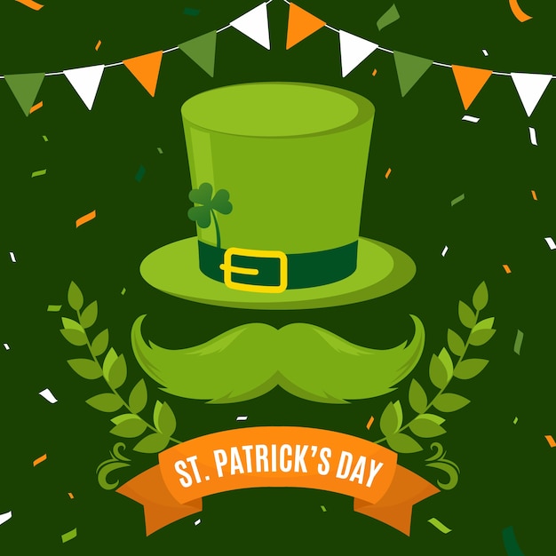 St. patrick's day in plat ontwerp