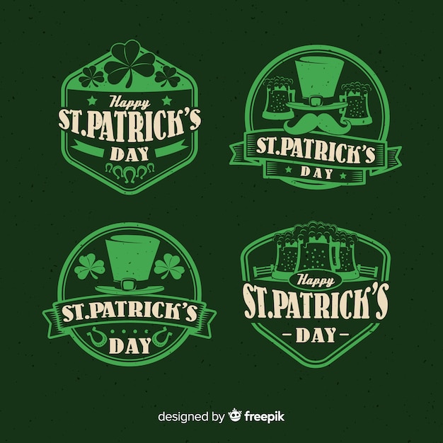 St patrick's day labelverzameling