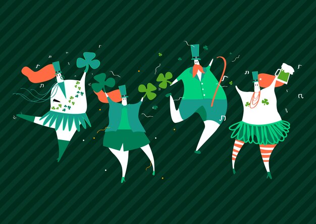 St. Patrick&#39;s Day viering vastgestelde lay-out vector