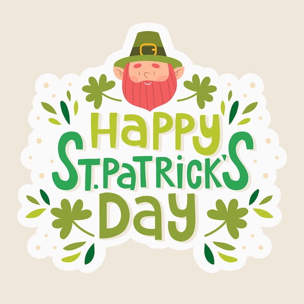 Gratis vector st patricks dag belettering