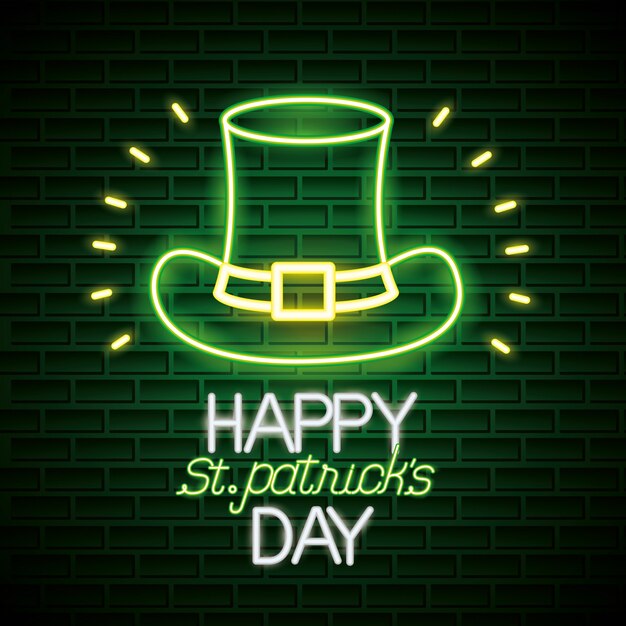 St patricks dag neon