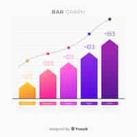 Gratis vector staafdiagram