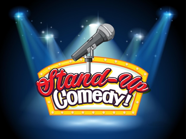 Gratis vector stand-up comedy banner