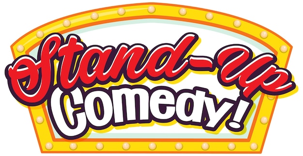 Gratis vector stand up comedy-bannerontwerp