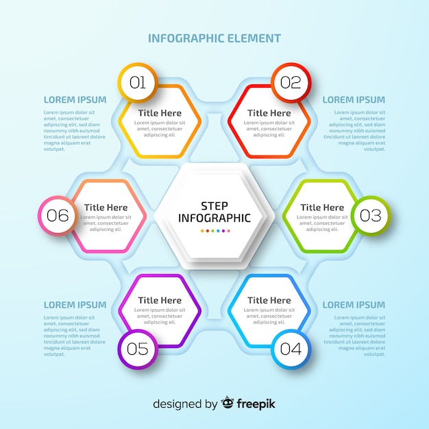 Gratis vector stap infographic