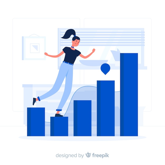 Statistieken concept illustratie