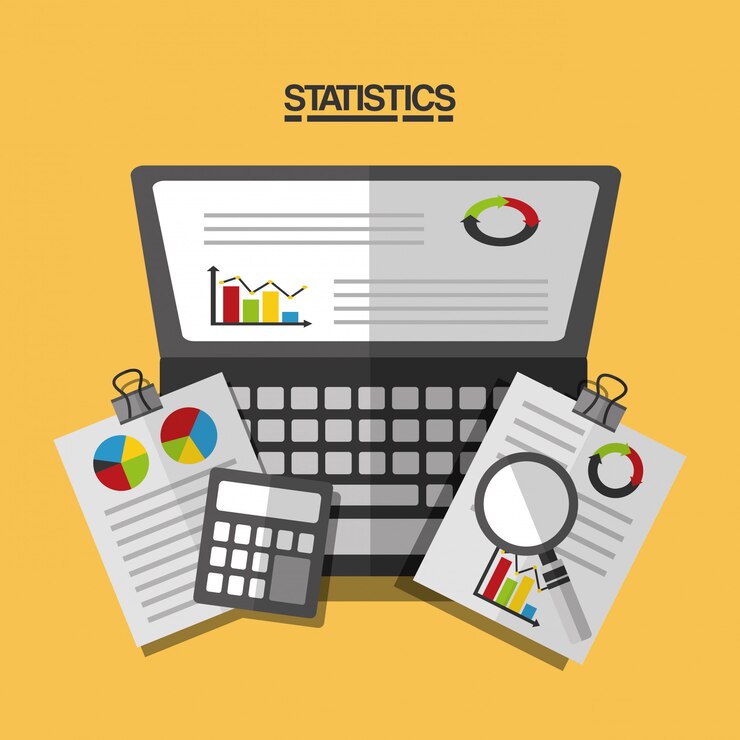 Gratis Vector statistieken gegevens zakelijke rapport illustratie