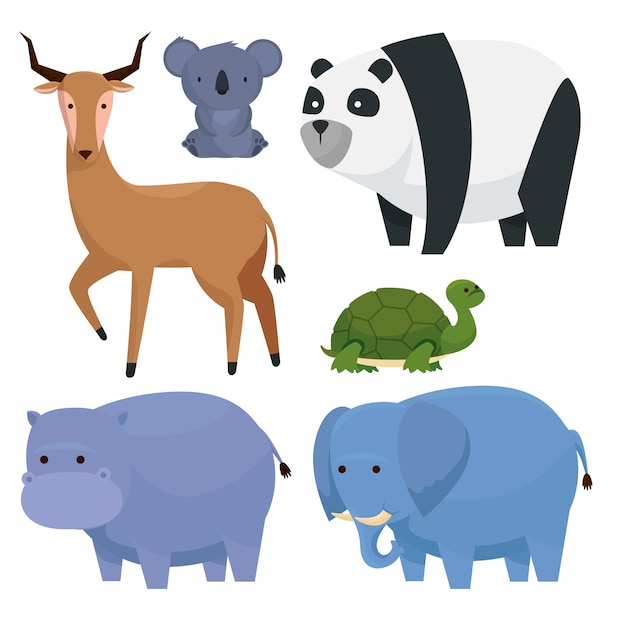 Stel wilde dieren in op fauna-cratures