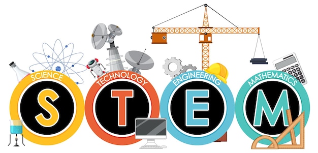 Stem-onderwijs logo banner op witte achtergrond