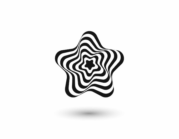 Sterpatroon Pictogram vector Eenvoudig plat symbool Perfect Zwart pictogram illustratie op witte achtergrond