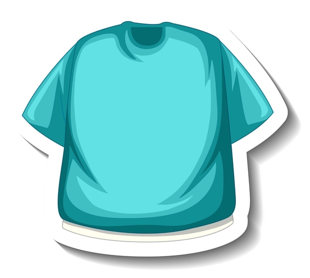 Sticker blauw t-shirt met kleerhanger