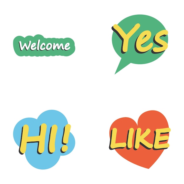 Stickers voor online communicatie