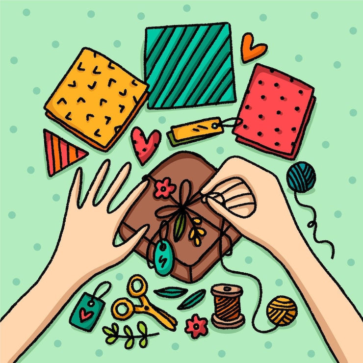 Gratis Vector stijl diy creatieve workshop