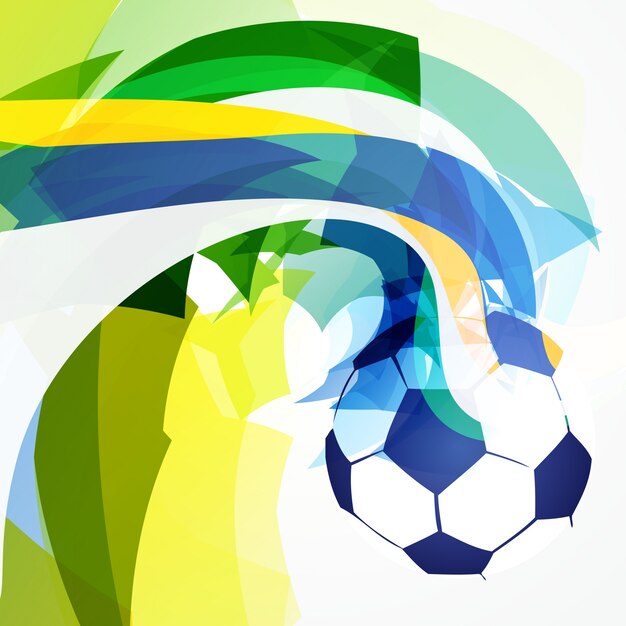 Stijlvolle abstracte vector van het voetbalwedstrijdontwerp