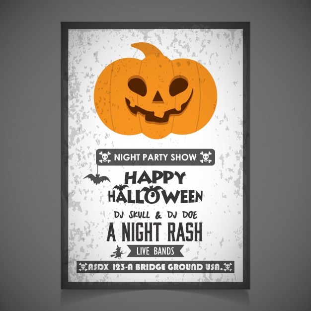 Gratis vector stijlvolle halloween tag