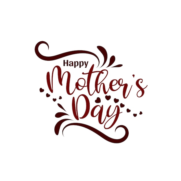 Stijlvolle Happy Mothers day decoratieve tekst ontwerp achtergrond