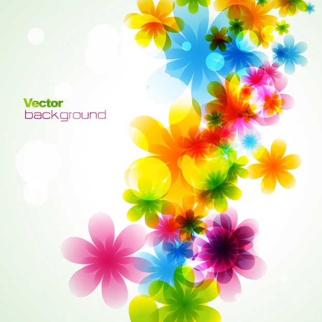 Gratis vector stijlvolle kleurrijke bloem eps10 vector