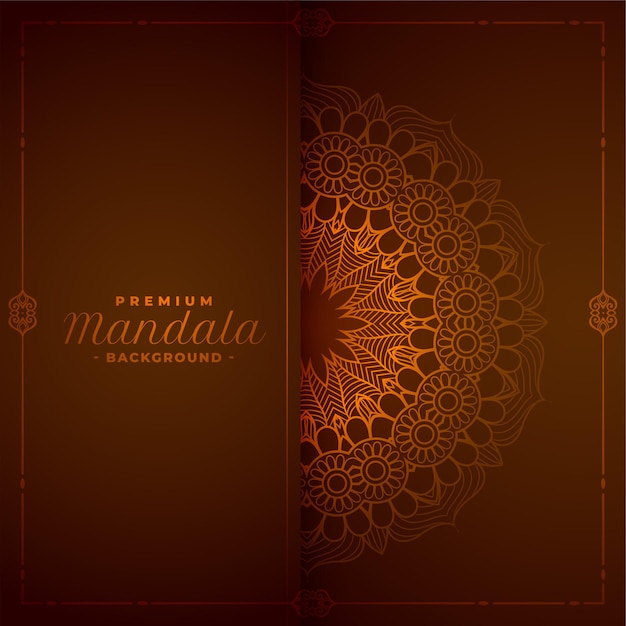 Gratis vector stijlvolle mandala decoratieve achtergrond