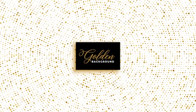 Gratis vector stijlvolle witte achtergrond met gouden glitter-effect