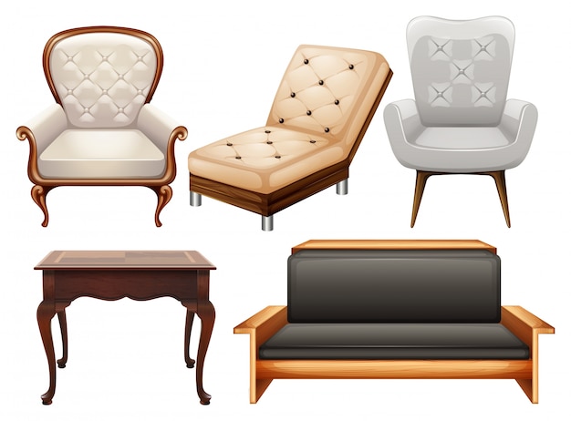 Gratis vector stoelen