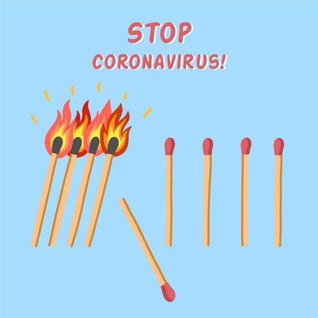 Stop coronavirus concept