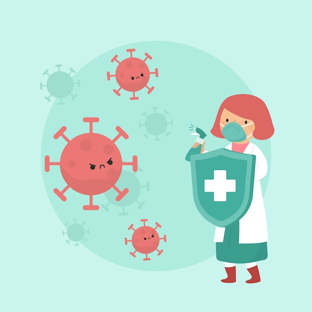 Gratis vector stop coronavirus