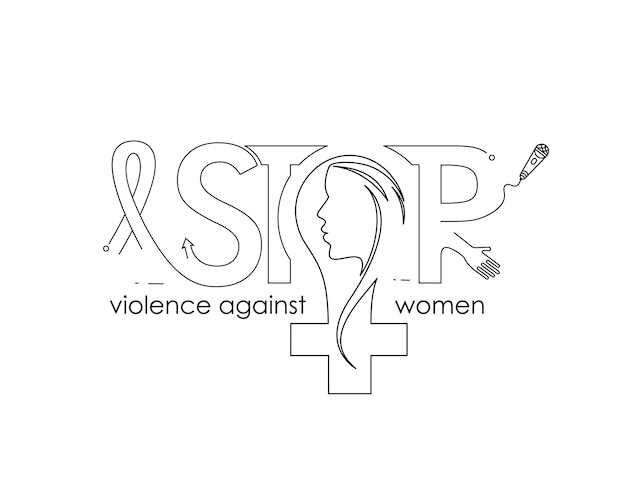 Stop geweld tegen vrouwen op de internationale dag voor de uitbanning van geweld tegen vrouwen