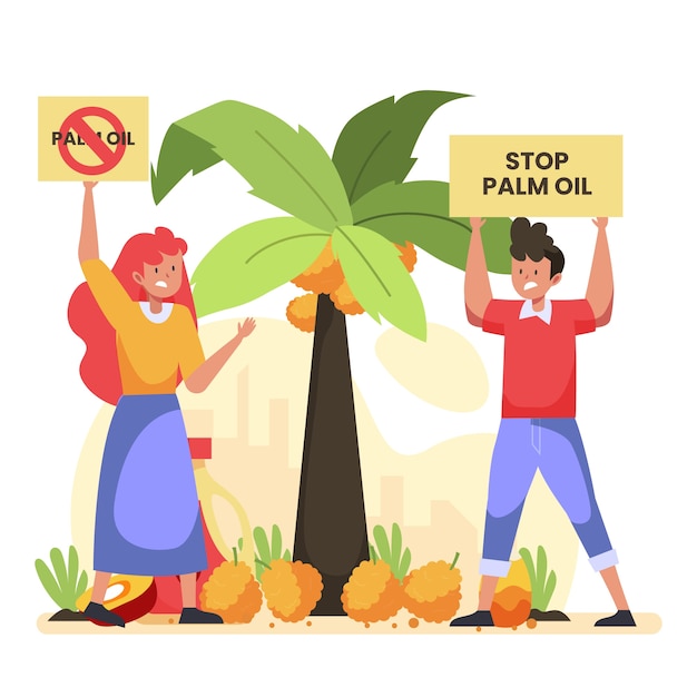 Stop het concept van de palmolieproducerende industrie