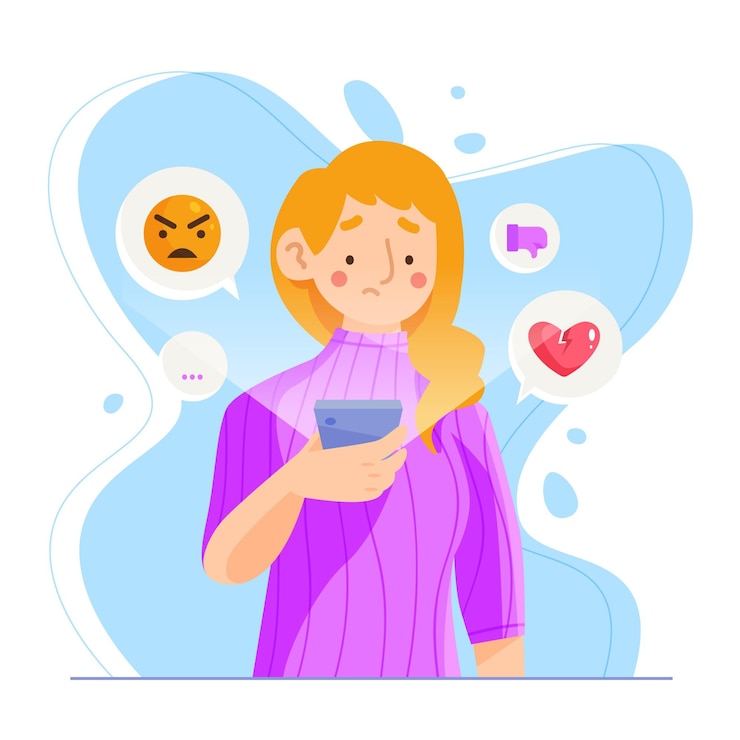 Gratis Vector stop pesten concept