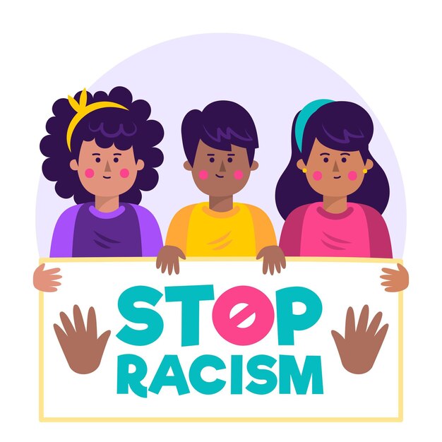 Stop racisme concept