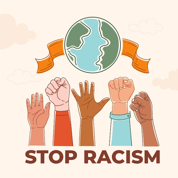 Stop racisme concept