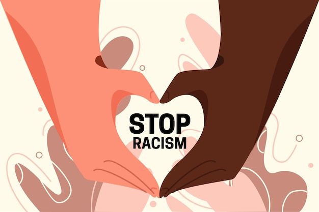 Stop racisme concept