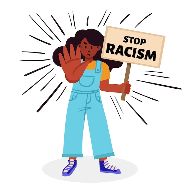 Stop racisme concept