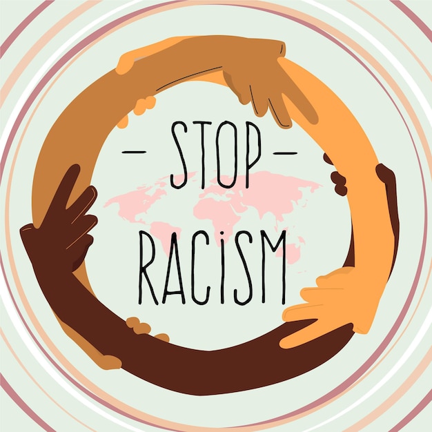 Stop racisme concept