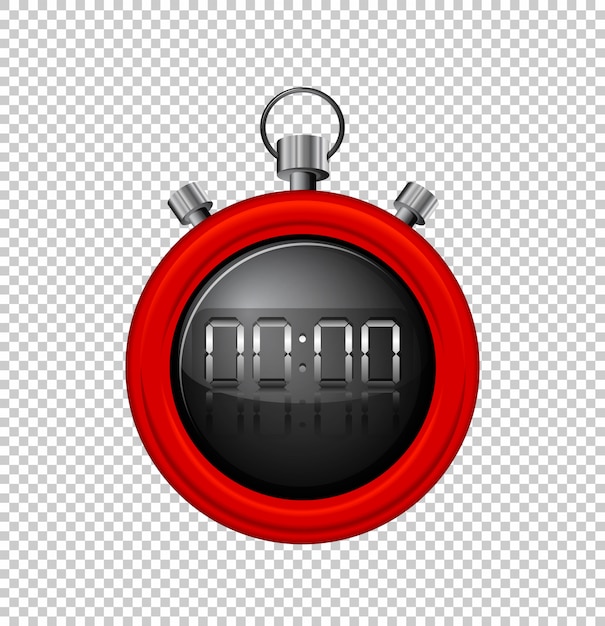 Gratis vector stopwatch met rode rand