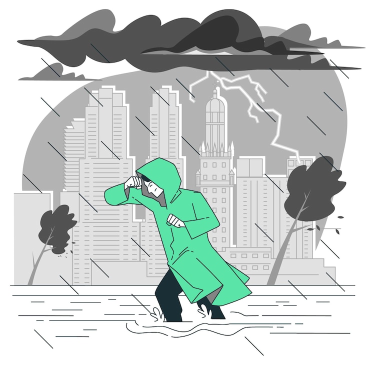 Gratis Vector storm concept illustratie