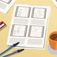 Gratis vector storyboard concept