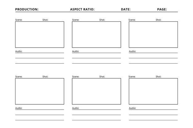 Storyboard-sjabloon