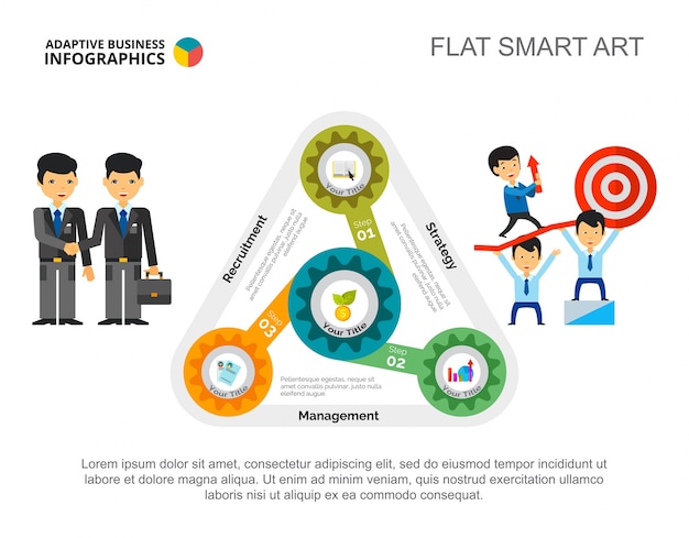 Gratis vector strategie concept schuifmalplaatje