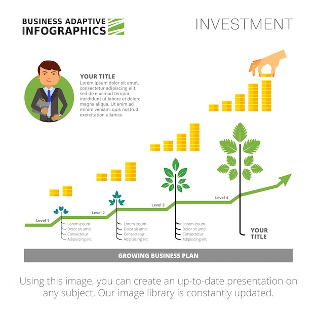 Strategie-infographics met vier stappen