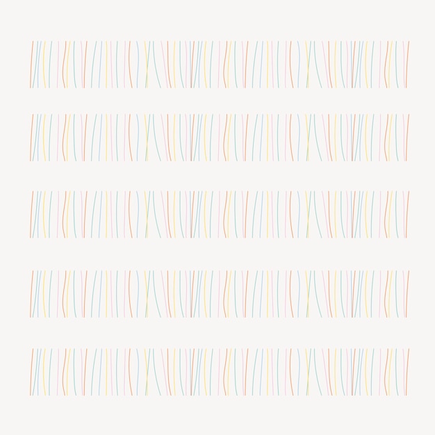 Strepen illustratie borstel vector doodle naadloze patroonpenseel set