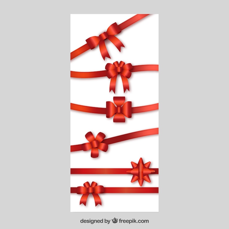 Gratis Vector strikken en linten