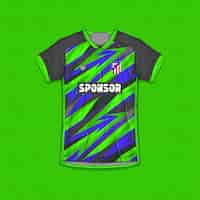 Gratis vector sublimation sport kleding ontwerpen professionele voetbal shirt templates sport jersey templates