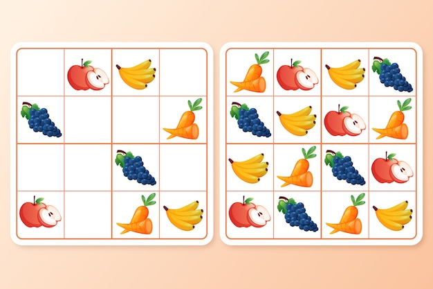Sudoku-ontwerp met verloop