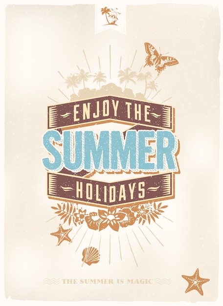 Summer poster ontwerp