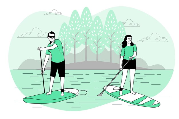 Sup concept illustratie