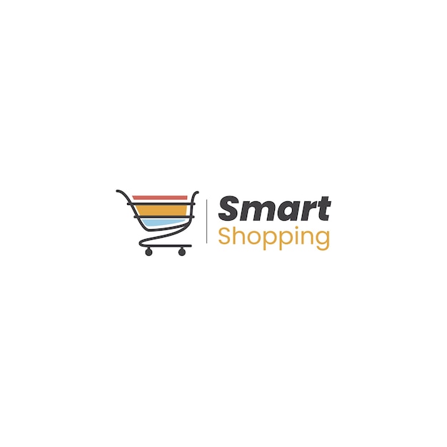 Gratis vector supermarkt logo concept