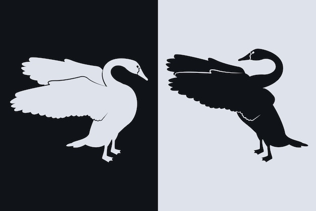 Swan silhouet concept