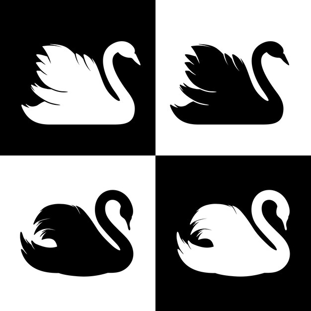 Swan silhouet