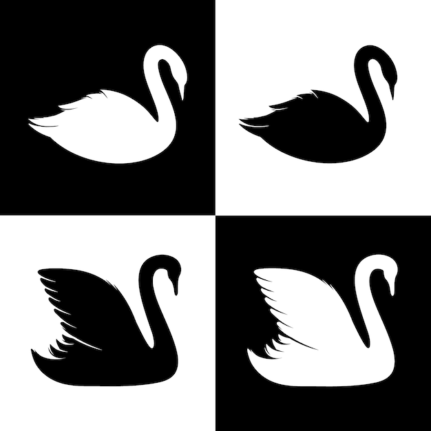 Swan silhouet